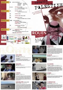 REGARDS SUR LA PALESTINE – 3ème festival de cinéma – 6/7/8 octobre 2017 – OMNIA ROUEN