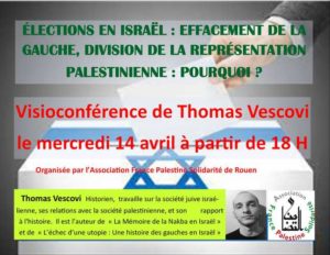 « Lendemain d’élections en Israël : effacement de la gauche, division de la représentation palestinienne : pourquoi ? »