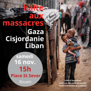 HORREUR DE LA FAMINE – SOYONS NOMBREUX SAMEDI