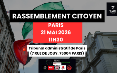 RASSEMBLEMENT EN SOUTIEN À LA GLOBAL SUMUD FLOTILLA