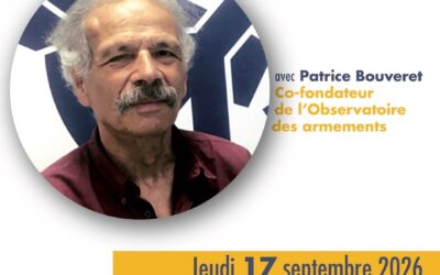 CONFERENCE PATRICE BOUVERET – JEUDI 17 SEPTEMBRE 2026 – 18h30 – MJC Saint Sever